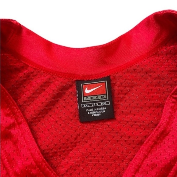 Vintage Nike Basketball Jersey Korea Made Red 3XL - Picture 2 of 6